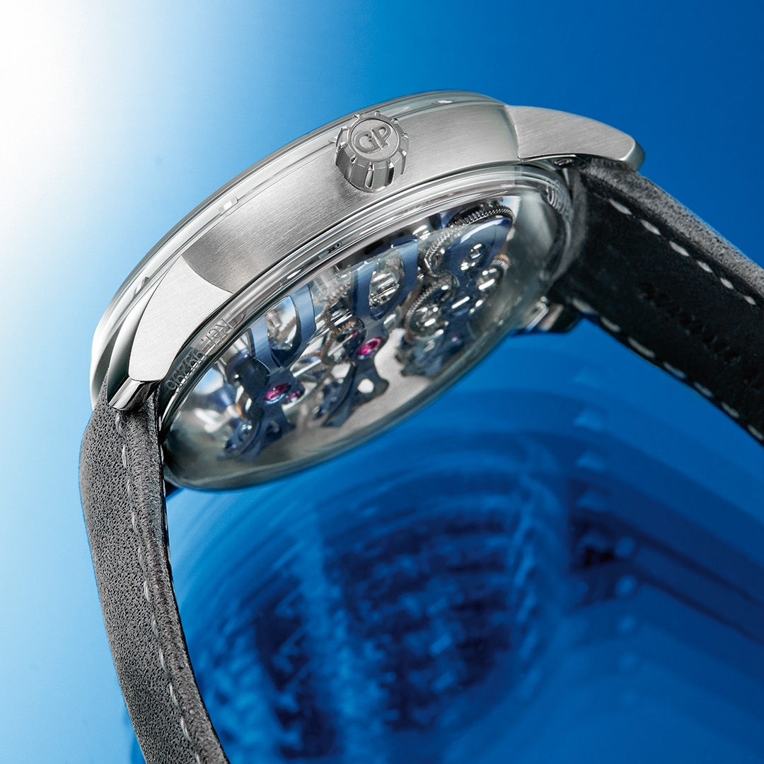 Tourbillon with Three Flying Bridges Bucherer BLUE