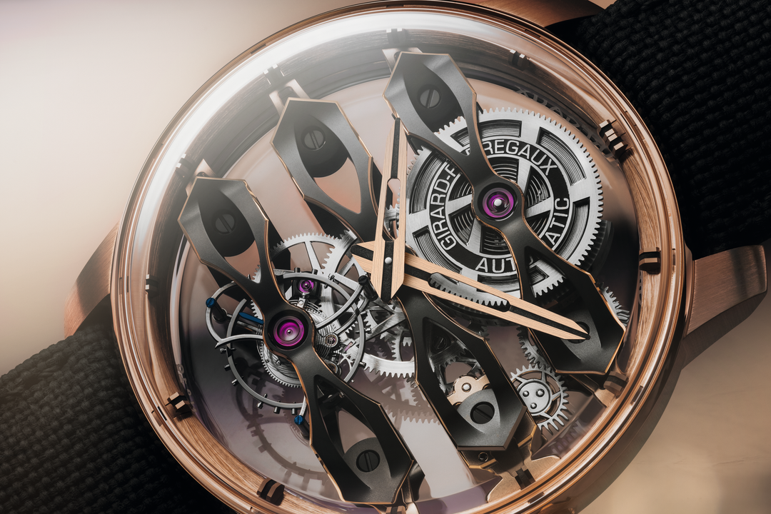 Tourbillon with Three Flying Bridges