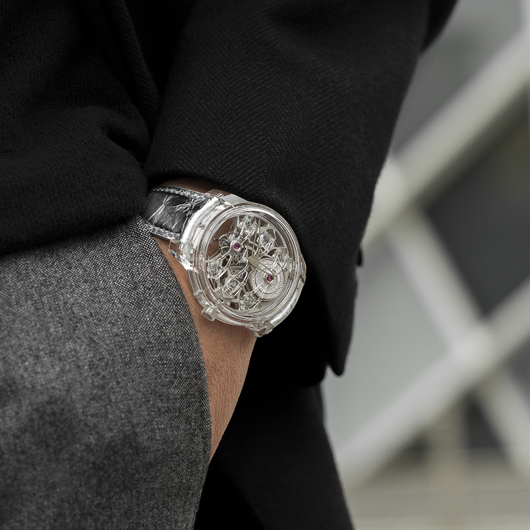 Quasar Light Tourbillon with Three Bridges